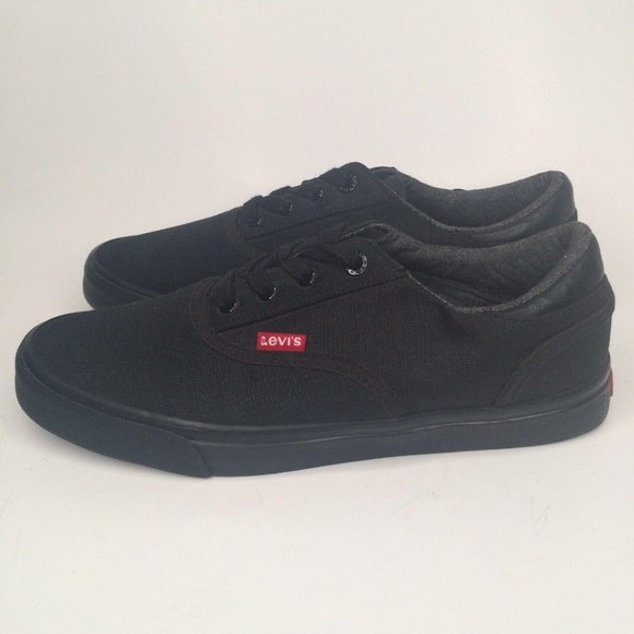 LEVI'S Canvas Shoes Low Top Lace Up Sneakers 8 - Picture 1 of 9